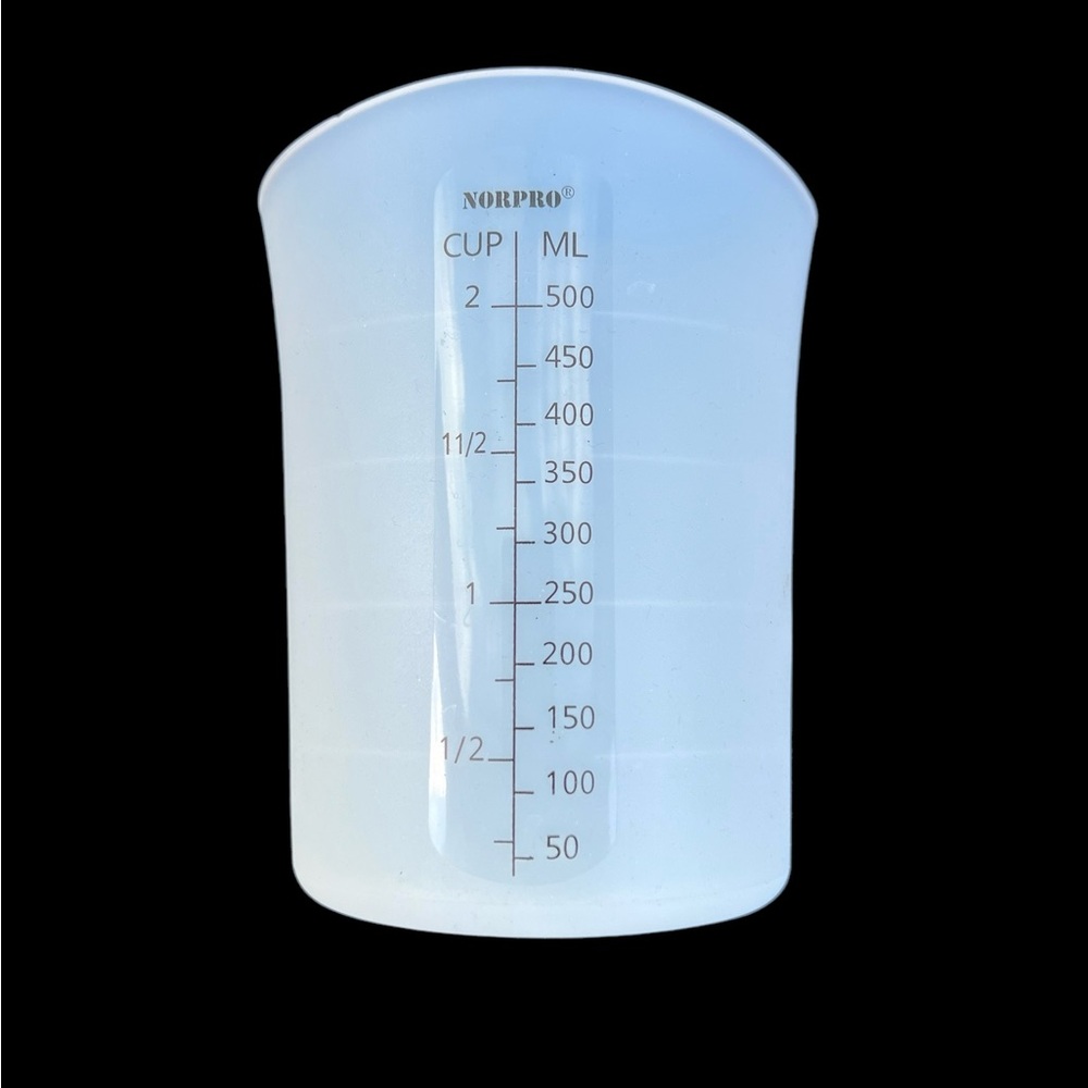 Norpro Silicone Measuring Cup Stir & Pour Measure 2 Cup Flexible Bendable LN
